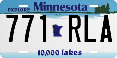 MN license plate 771RLA