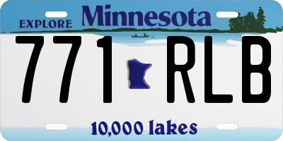 MN license plate 771RLB