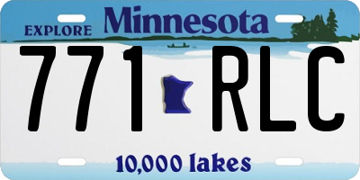 MN license plate 771RLC