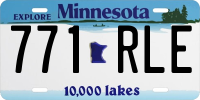 MN license plate 771RLE