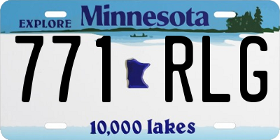 MN license plate 771RLG