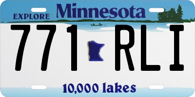 MN license plate 771RLI
