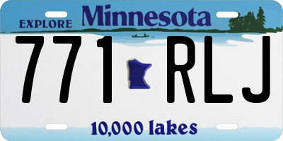 MN license plate 771RLJ