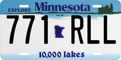 MN license plate 771RLL