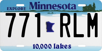 MN license plate 771RLM