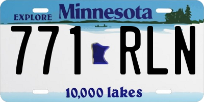 MN license plate 771RLN