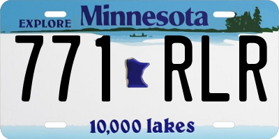 MN license plate 771RLR