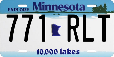 MN license plate 771RLT