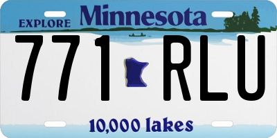 MN license plate 771RLU