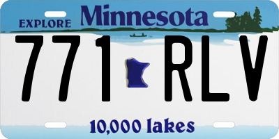 MN license plate 771RLV