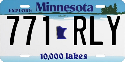 MN license plate 771RLY