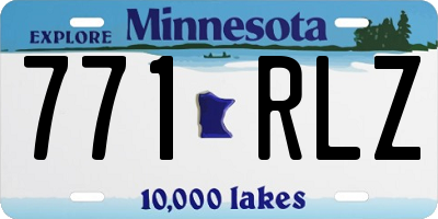 MN license plate 771RLZ