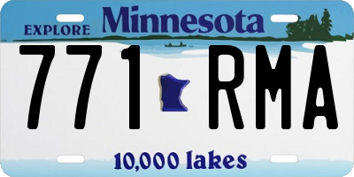 MN license plate 771RMA