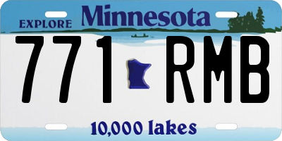 MN license plate 771RMB