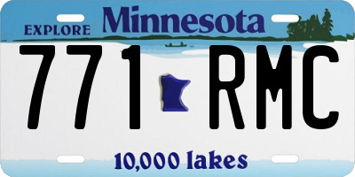 MN license plate 771RMC