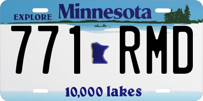 MN license plate 771RMD