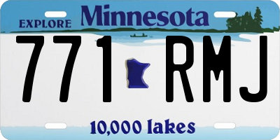 MN license plate 771RMJ