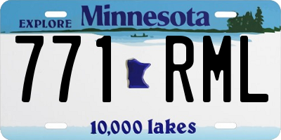 MN license plate 771RML