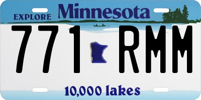 MN license plate 771RMM