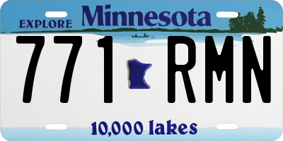 MN license plate 771RMN
