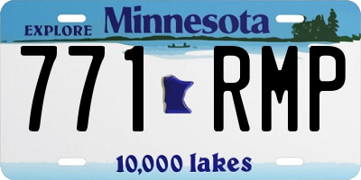 MN license plate 771RMP
