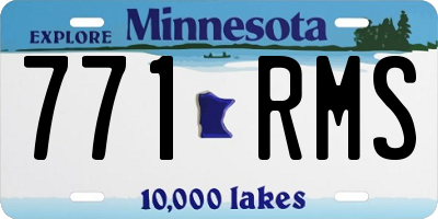 MN license plate 771RMS