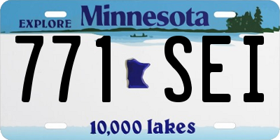 MN license plate 771SEI