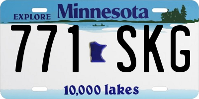 MN license plate 771SKG