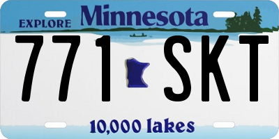 MN license plate 771SKT