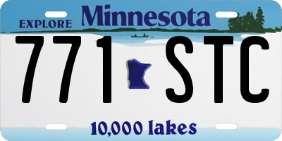 MN license plate 771STC