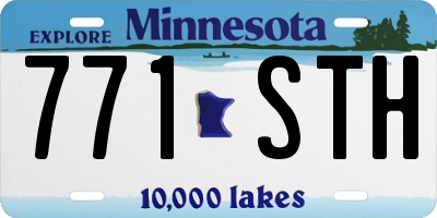 MN license plate 771STH