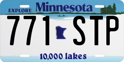 MN license plate 771STP