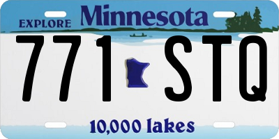MN license plate 771STQ