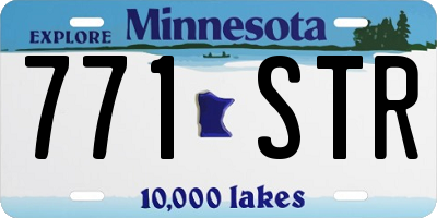MN license plate 771STR