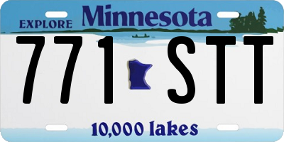 MN license plate 771STT