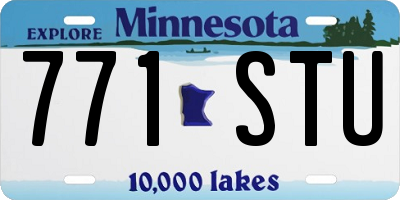 MN license plate 771STU