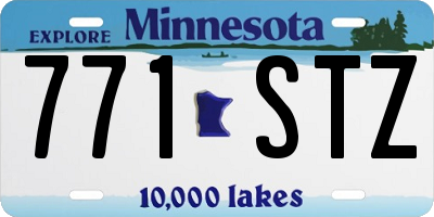 MN license plate 771STZ