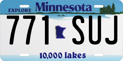 MN license plate 771SUJ