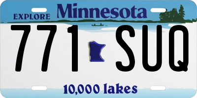 MN license plate 771SUQ