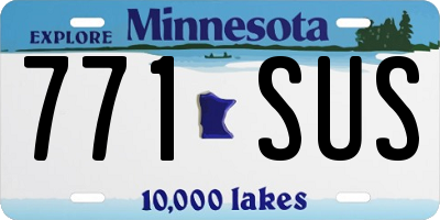 MN license plate 771SUS