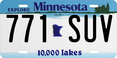 MN license plate 771SUV