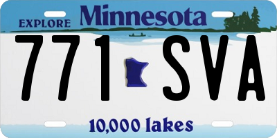 MN license plate 771SVA