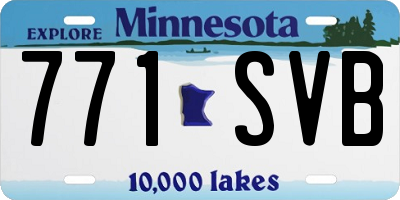 MN license plate 771SVB