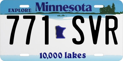 MN license plate 771SVR