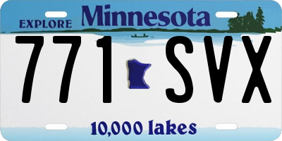 MN license plate 771SVX