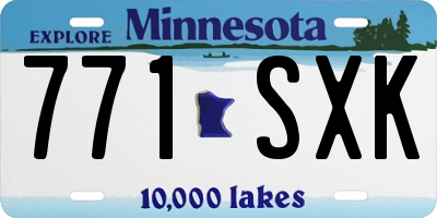 MN license plate 771SXK