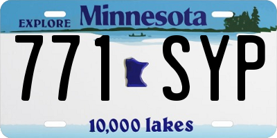 MN license plate 771SYP