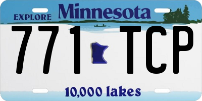 MN license plate 771TCP
