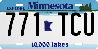 MN license plate 771TCU