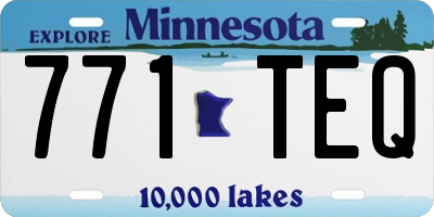 MN license plate 771TEQ